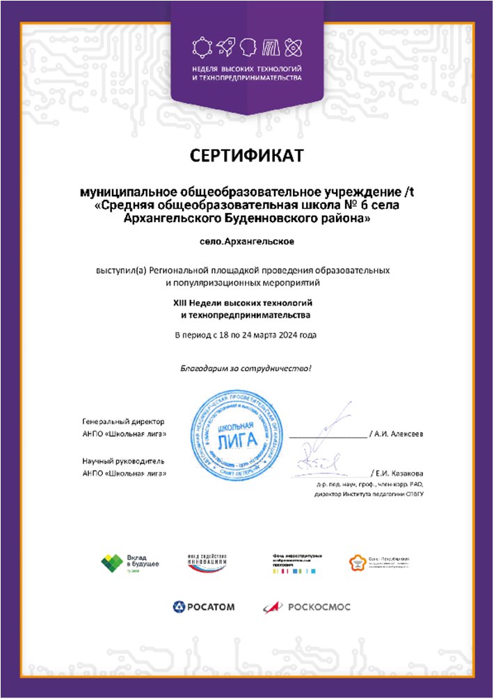 XIII Недели высоких технологий и технопредпринимательства.